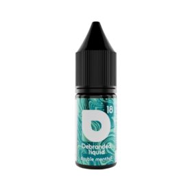 Double Menthol by Debranded (10ml) Double Menthol eLiquid is not just one menthol… But two! Double up on the cooling sensation and throat hit with the icy sensation that is Double Menthol.