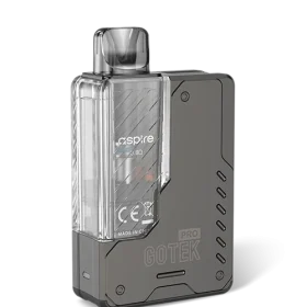 The Aspire Gotek Pro pod vape kit is a good choice if you’re looking for a compact, pocket-friendly option for on-the-go vaping. The built-in 1500mAh rechargeable battery is big enough to last all day long, and thanks to the fixed low wattage and high-resistance coil this delivers an authentic MTL (Mouth To Lung) vape