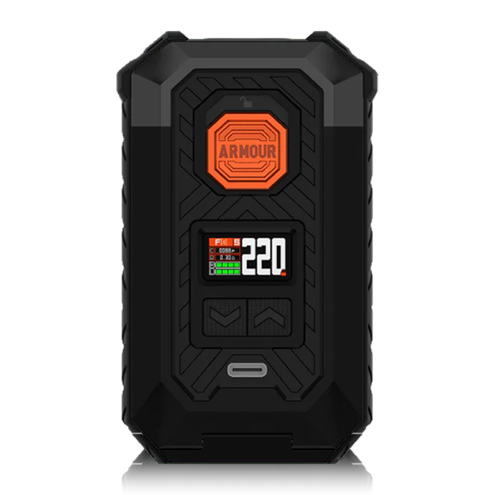 Vaporesso Armours Max, is a Dual 21700 or 18650 battery mod capable of upto 220watts of subohm vaping.