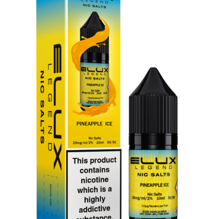 Experience a cool burst of satisfaction with every inhale as the succulent sweetness of pineapple melds perfectly with a crisp, icy finish, transport- ing you to a tasty tropical paradise.