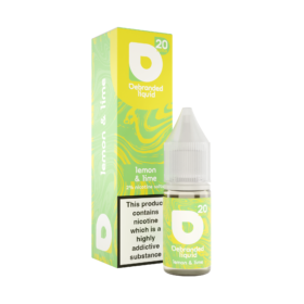 Debranded Nicsalts Lemon and Lime 10ml. Zesty lemon and tangy lime come together for a citrusy explosion of refreshing flavor.