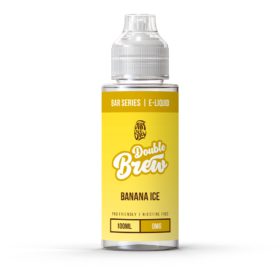 Double Brew Bar Series Banana Ice 100ml Take a trip to the tropics with our Banana Ice e-liquid. Indulge in the rich, creamy taste of ripe bananas, complemented by a cool burst of ice. The smooth fusion of tropical sweetness and icy freshness creates a vaping sensation that’s sure to please.