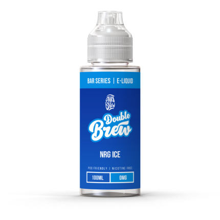 Double Brew Bar Series N.R.G. Ice 100ml Ignite your senses with the electrifying blend of N.R.G Ice. This e-liquid combines the bold flavours of your favourite energy drink with an icy coolness that will leave you feeling energized.